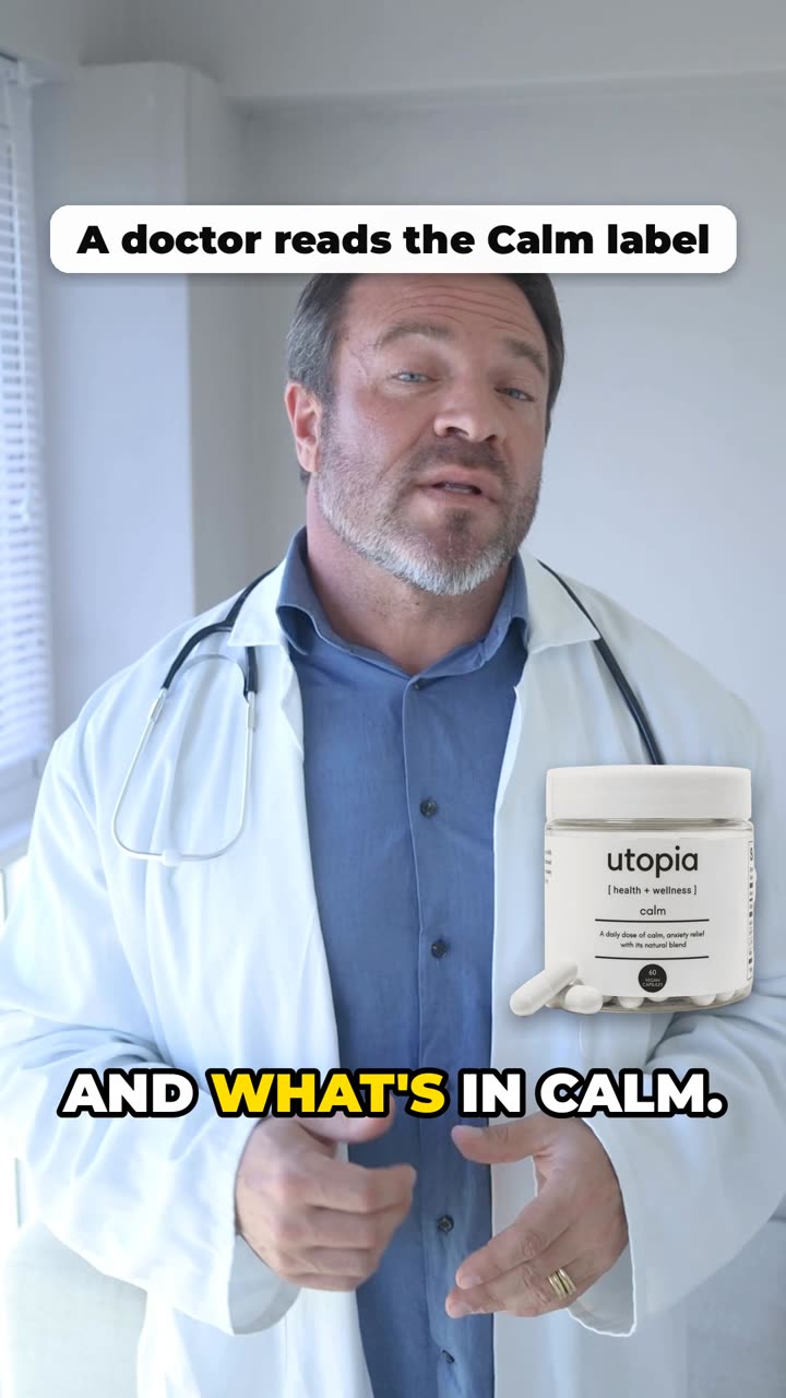 Video: a doctor reads the Calm label and explains what is in Calm